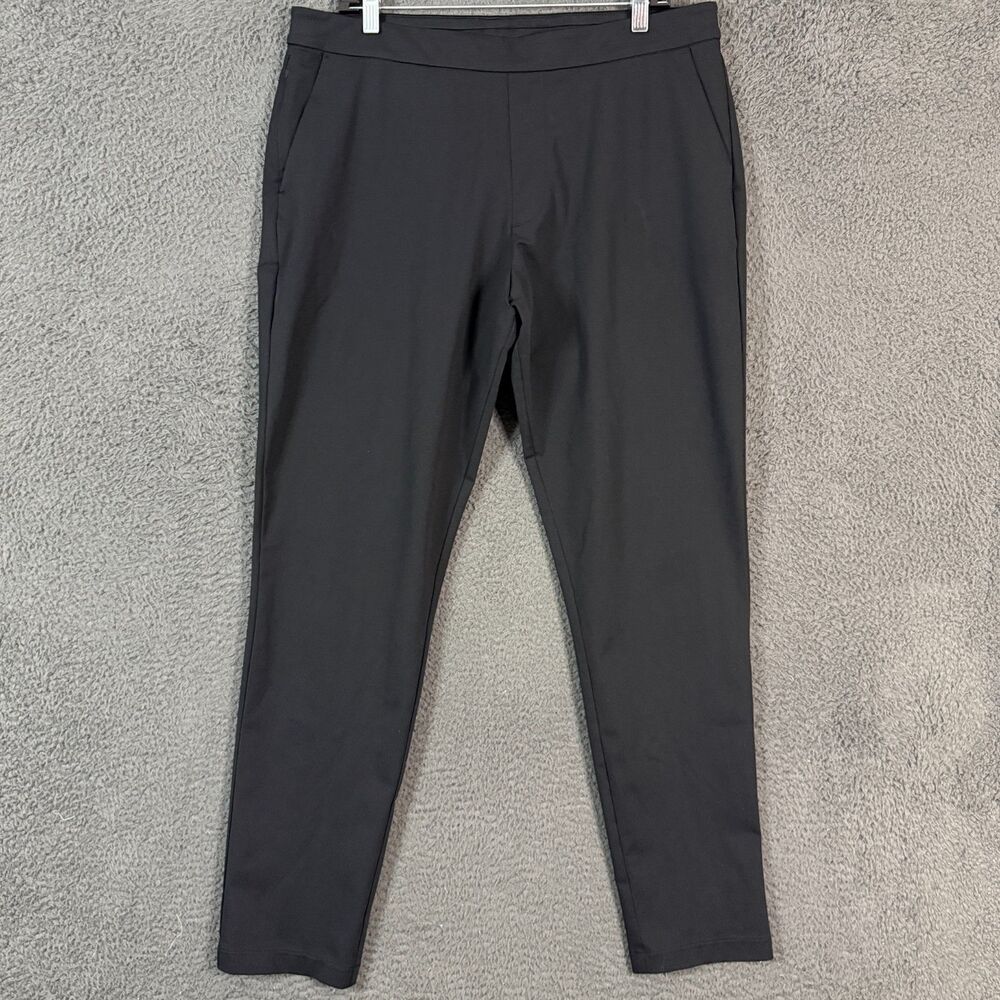 Ministry of Supply Pants Mens 36x31 Black Kinetic Chino Drawstring Stretch